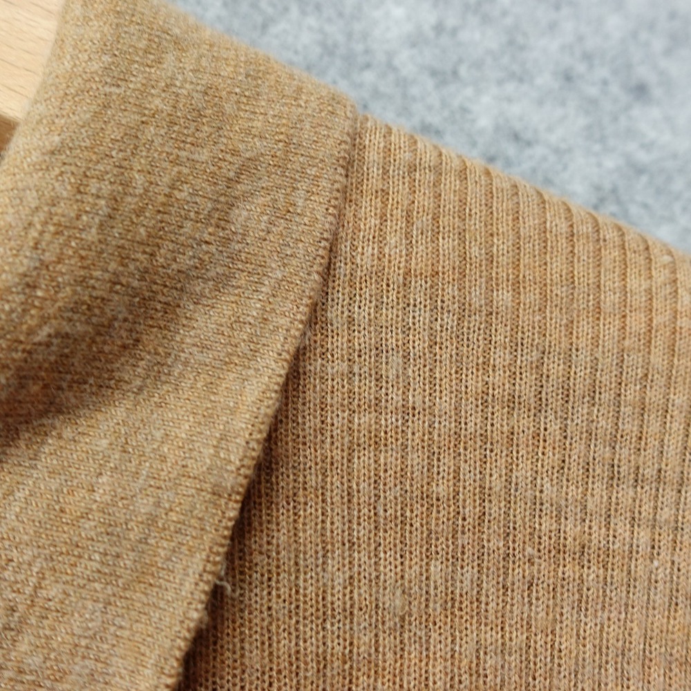 Banana Republic Camel Polo Sweater Womens M Washable Merino Fall Cozy Ivy Preppy - Picture 7 of 11